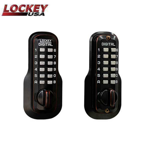 Lockey - M210 - DC - EZ - Mechanical Keyless Double Combination Deadbolt Lock - UHS Hardware