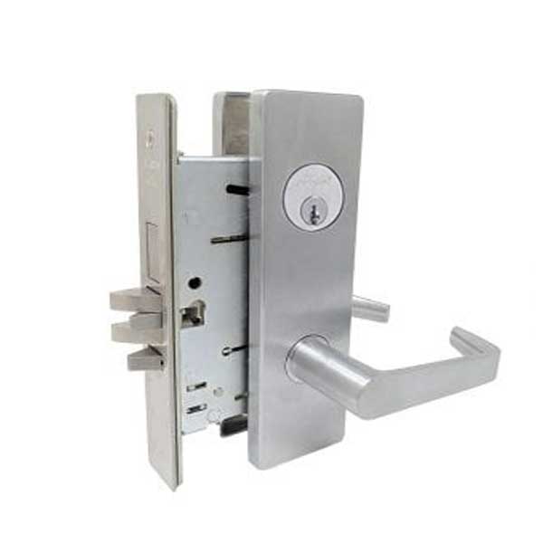 Falcon - MA531P-DN - Dane Napa Mortise Lock - 626 - Satin Chrome - Apartment Corridor - Grade 1 - UHS Hardware
