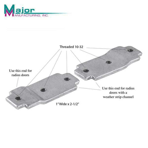 Major Mfg - LMB-033 - Lock Mounting Bracket For Adams Rite Locks In Aluminum Radius Door Frames - UHS Hardware