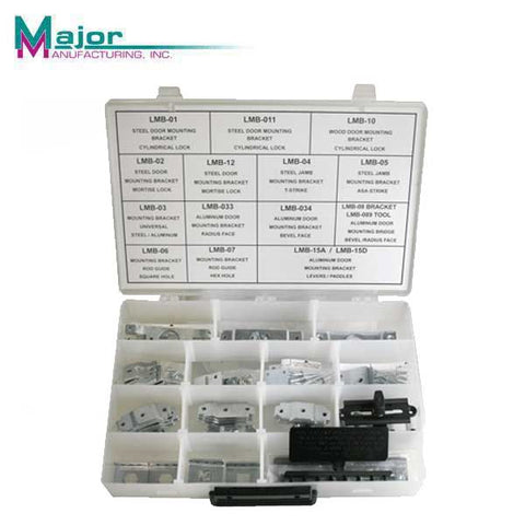 Major Mfg - LMB-100 - Lock Mounting Bracket - Assortment Pack - UHS Hardware
