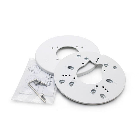 IC Realtime - MNT-GB-PLATE-1 / Electrical Junction Box Adapter For 4" Single And Double Gang Boxes