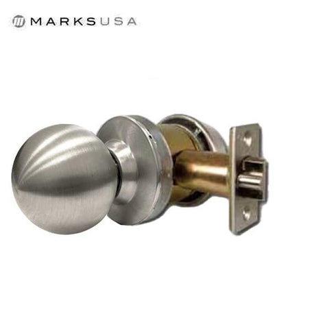 Marks USA -145KK - Cylindrical Cartridge Latch - 2 3/4" Backset - 32D - Satin Stainless - Grade 1