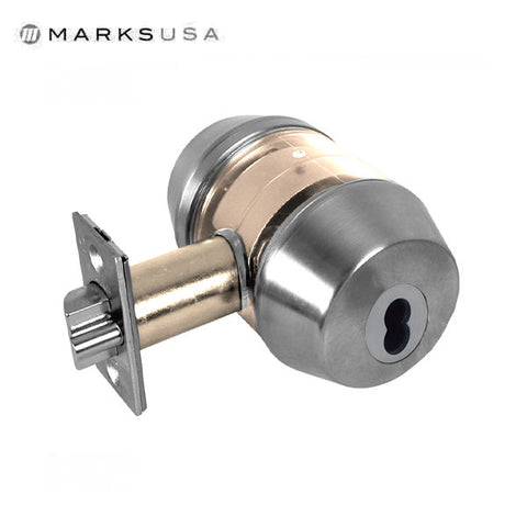 Marks USA -145RM - Commercial Deadlatch - SFIC - Dbl Cylinder- 2 3/4" Backset - 32D - Satin Stainless - Grade 1 - UHS Hardware
