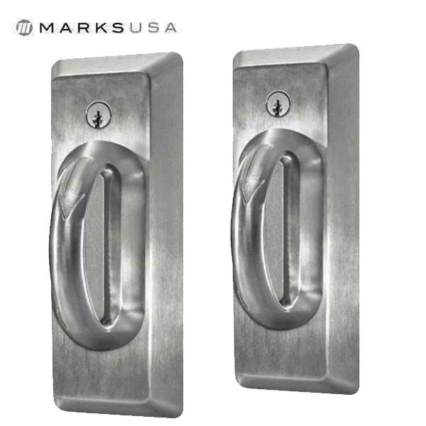 Marks USA -195BHDW- Lifesaver D-Lig Slide Behavioral Health Lockset - 32D - Satin Stainless - Institution - Grade 1 - UHS Hardware