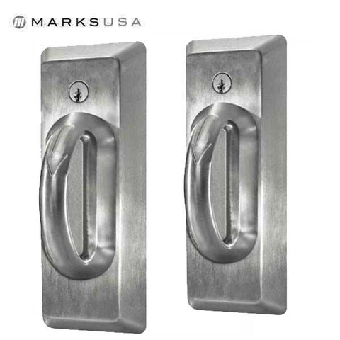Marks USA -195BHDW- Lifesaver D-Lig Slide Behavioral Health Lockset - 32D - Satin Stainless - Institution - Grade 1 - UHS Hardware