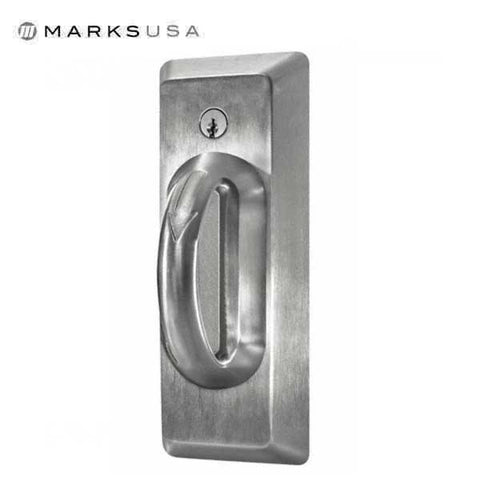 Marks USA -195BHS- Lifesaver D-Lig Slide Behavioral Health Lockset -32D - Stainless Steel - Classroom  - Grade 1 - UHS Hardware