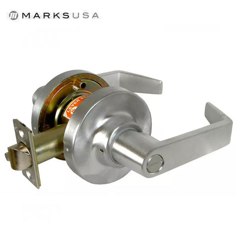 Marks USA -195L - Commercial Lever -  2 3/4" Backset - 26D - Privacy - Grade 1 - UHS Hardware