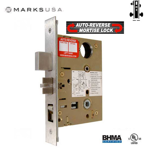 Marks USA - Nova 5A/32D-B4S6 - Mortise Lockset Mechanism w/ Deadbolt  - Singl Cyl - 26D - Entrance - RH - Grade 1 - UHS Hardware