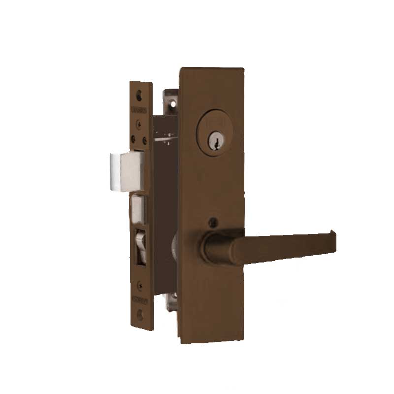 Marks USA - 9CP92A - Capitol Mortise Lever Lock - Dark Bronze - 2-1/2" Backset - Entrance - UHS Hardware