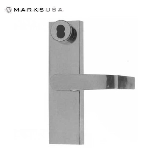 Marks USA - MESC600A Lever / Escutcheon Entry Trim For Marks M9900 Exit Devices - Optional Cylinder