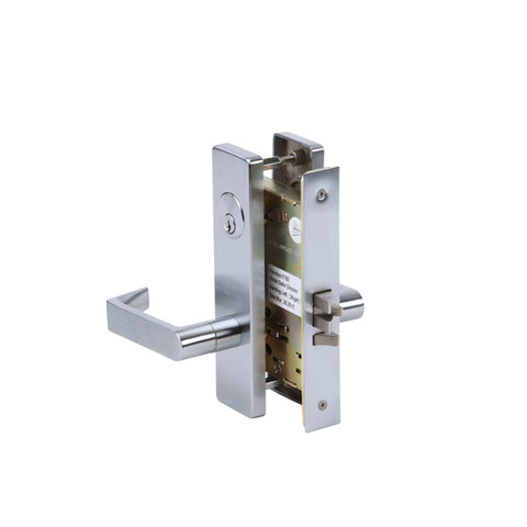 TELL - CL102102 - Heavy Duty Mortise Lock - Satin Chrome - 2-3/4" Backset - Storeroom
