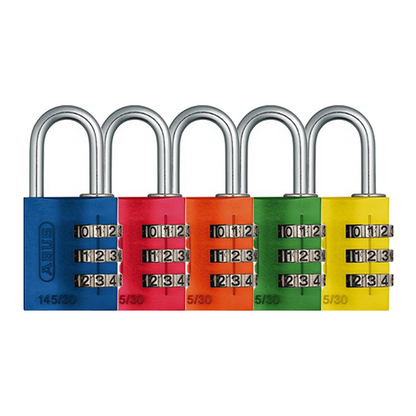Abus - 14530 - Combination Lock 145/30 Lock-Tag - Multi Color Pack - 12 Pack - UHS Hardware