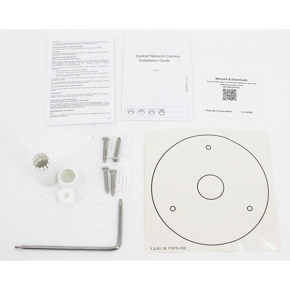 Dahua / IP / 8MP / Eyeball Camera / Motorized Varifocal / 2.7-12mm Lens / Outdoor / WDR / IP67 / IK10 / 50m Smart IR / ePoE / Built-in Microphone / 5 Year Warranty / DH-N85DJ6Z - UHS Hardware