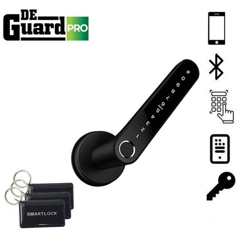 DeGuard Pro - Premium Electronic Keyless Entry Smart Code Lever - N31B - Bluetooth / Fingerprint / RFID / PIN / Wi-Fi - IP55 (Optional Finish)