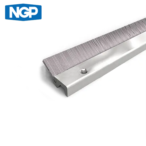 NGP - Brush Weatherstrip - Nylon Brush - 36"x84" - Fire Rated - Aluminum - Anodized Aluminum - UHS Hardware