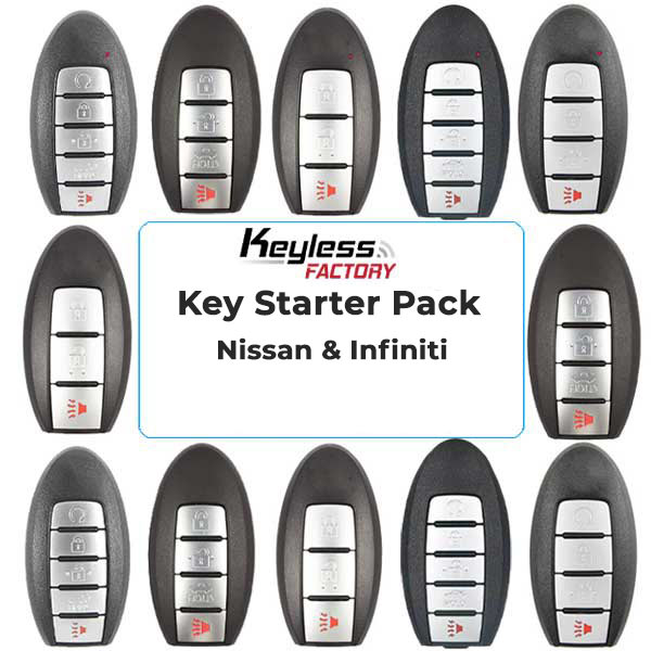 Nissan / Infiniti Keys - Complete Starter Pack  (ALL YEARS) - UHS Hardware