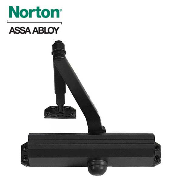 Norton - 1601 - Tri-Packed Manual Door Closer - Adjustable Arm - Size 1-6 - Black - Grade 1 - UHS Hardware