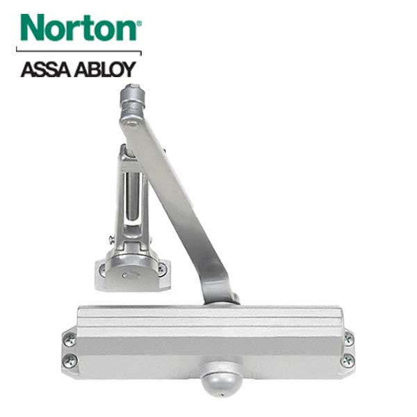 Norton - 1601H - Tri-Packed Manual Door Closer - Hold Open - Adjustable Arm - Size 3-6 - Satin Aluminum - Grade 1 - UHS Hardware