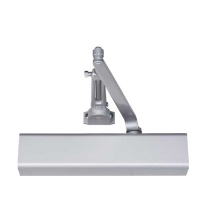 Norton - 8501H - Tri-Packed Manual Door Closer - Full Cover - Hold Open - Adjustable Arm - Sizes 1-6 - Satin Aluminum - Grade 1 - UHS Hardware