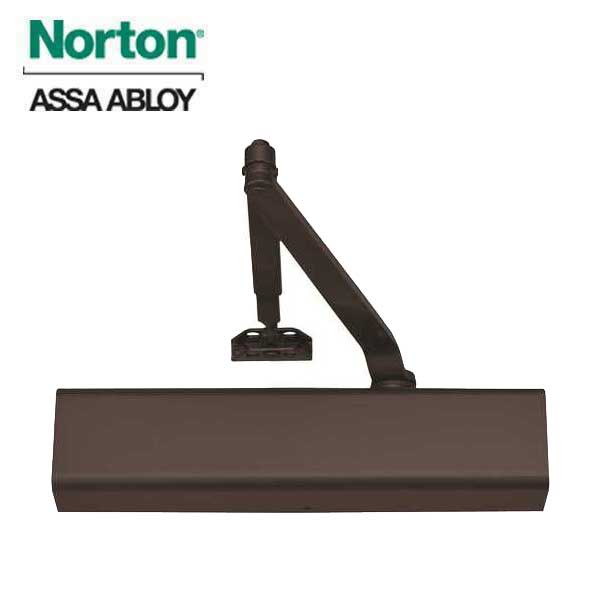 Norton - 8501 - Tri-Packed Manual Door Closer - Full Cover - Adjustable Arm - Sizes 1-6 - Dark Bronze - Grade 1 - UHS Hardware