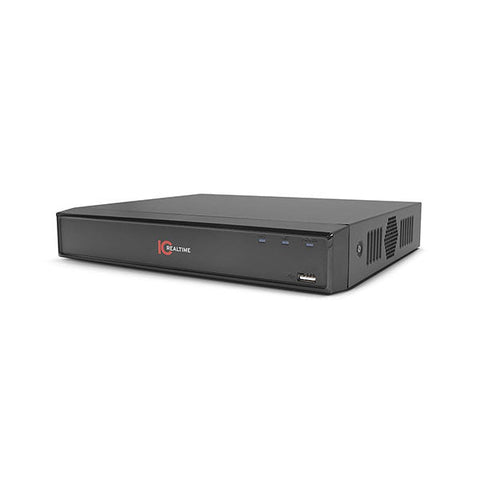 IC Realtime - NVR-EG08POE-1U4K1 / 8Ch Shelf-Mount NVR / 10TB Max (Starting At 2TB HDD) / Integrated 8 Port POE / 12MP IP Support / 80Mbps Bandwidth