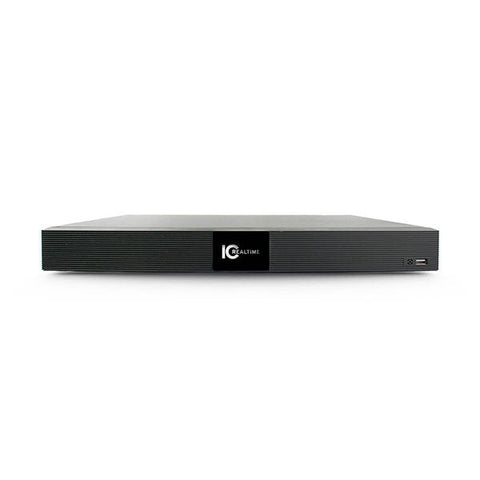 IC Realtime - NVR-FX16POE-1U4K1 / 16Ch Rack-Mount NVR / 16TB Max (Starting At 4TB HDD) / Integrated 16 Port POE / 8MP IP Support / 128Mbps Bandwidth