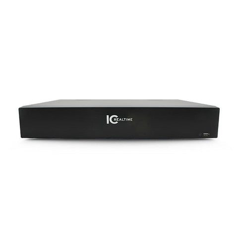IC Realtime - NVR-FX24POE-15U4K1 / 24Ch Rack-Mount NVR / 40TB Max (Starting At 8TB HDD) / 24 Port Built-In POE / 12MP IP Support / 320Mbps Bandwidth
