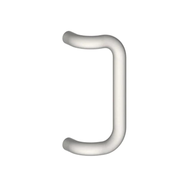 Hager - 12L - 90° Offset Pull - Round - Satin Stainless Steel