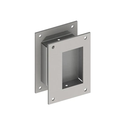 Hager - 25N - Flush Pull Set - 3.5" x 5" Satin Stainless Steel