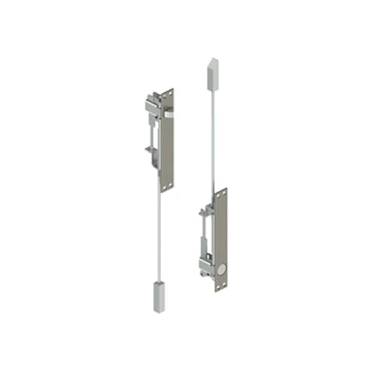 Hager - 293D - Constant Latching Flush Bolt Set for Inactive Metal - Satin Stainless Steel