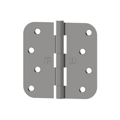 Hager - RC1842 - 5-Knuckle - Round Corner 5/8" Radius - Plain Bearing with Fasteners - 4" x 4" - Optional Finish - Optional Pin Function