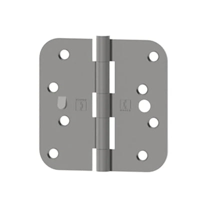 Hager - RC1843 - 5-Knuckle, Round Corner 5/8" Radius, Plain Bearing With Safety Stud- 4" x 4" - Optional Finish