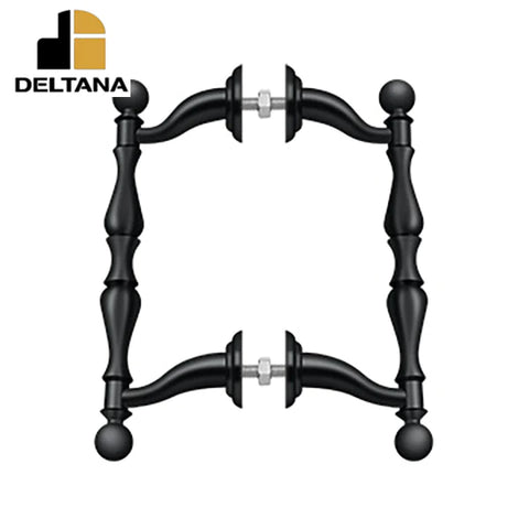 Deltana - Offet Handle Pull - Back-To-Back Set - Fits 1-1/8"- 1-3/8" Doors - Optional Finish