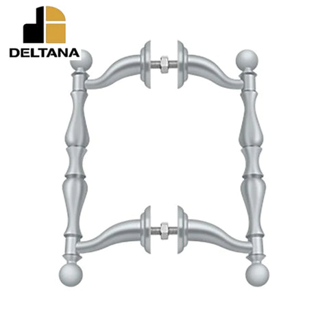 Deltana - Offet Handle Pull - Back-To-Back Set - Fits 1-1/8"- 1-3/8" Doors - Optional Finish