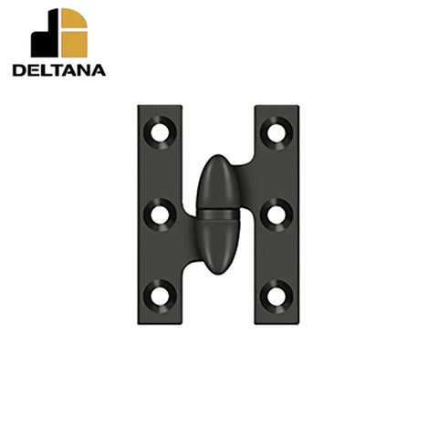 Deltana - 2" x 1-1/2" Hinge - Left Handed - Optional Finish