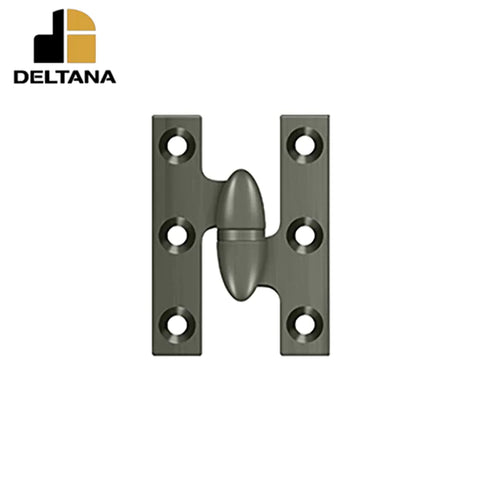 Deltana - 2" x 1-1/2" Hinge - Right Handed - Optional Finish