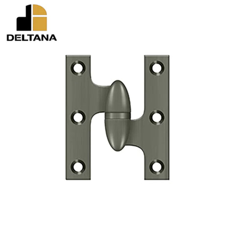 Deltana - 2-1/2" x 2" Hinge - Right Handed - Optional Finish