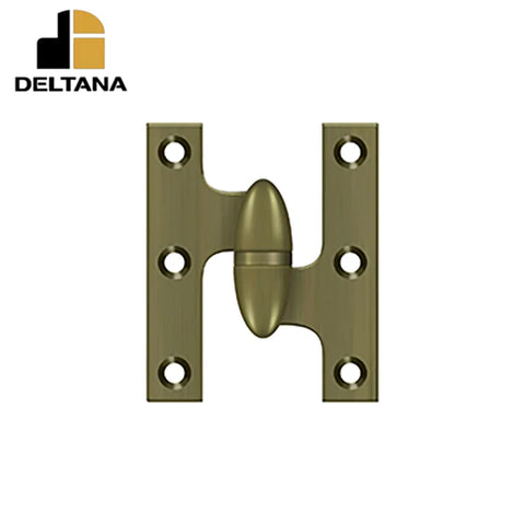 Deltana - 2-1/2" x 2" Hinge - Right Handed - Optional Finish