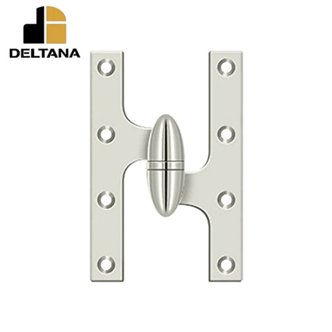 Deltana - 6" x 3-7/8" Olive Knuckle Hinge - Ball Bearing - Solid Brass - Right Handed - Optional Finish
