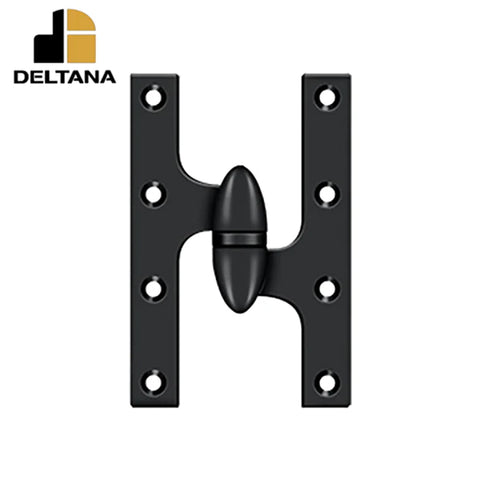 Deltana - 6" x 3-7/8" Olive Knuckle Hinge - Ball Bearing - Solid Brass - Right Handed - Optional Finish