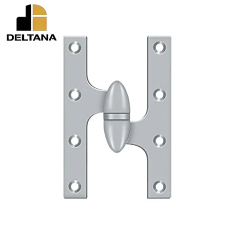 Deltana - 6" x 3-7/8" Olive Knuckle Hinge - Ball Bearing - Solid Brass - Right Handed - Optional Finish