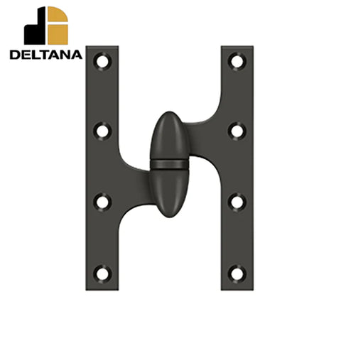 Deltana - 6" x 4" Hinge - Left Handed - Optional Finish