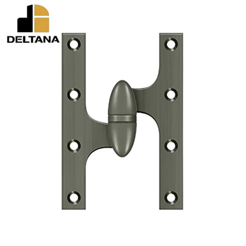 Deltana - 6" x 4" Hinge - Left Handed - Optional Finish