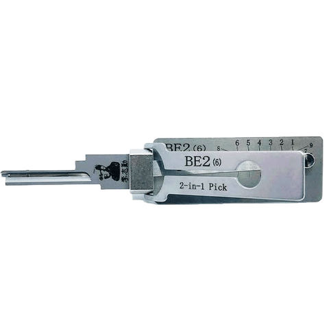Original Lishi - BE2 BEST A / 6-Pin / 2-in-1 Residential Tool / AG - UHS Hardware