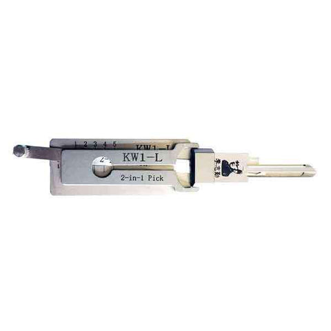 ORIGINAL LISHI - KW1-L- 5-Pin Kwikset Keyway Tool – 2-in-1 Pick - Left Hand / Reverse - UHS Hardware