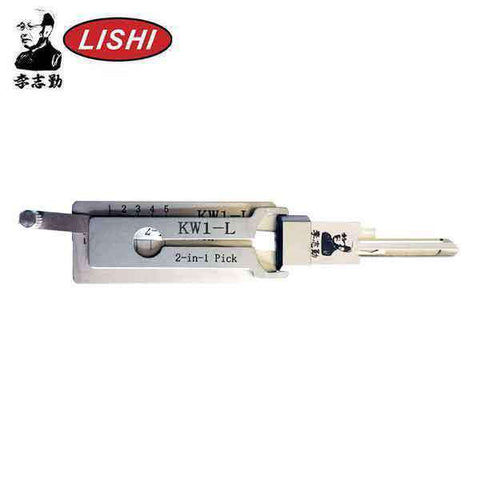 ORIGINAL LISHI - KW1-L- 5-Pin Kwikset Keyway Tool – 2-in-1 Pick - Left Hand / Reverse - UHS Hardware