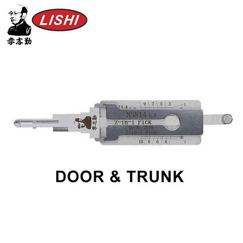 ORIGINAL LISHI Nissan / Infinity / NSN14 / 2-in-1 / 10-Cut / Pick & Decoder / DOOR & TRUNK AG - UHS Hardware