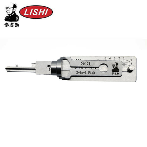 ORIGINAL LISHI - SC1 / 5-Pin / Schlage Keyway Tool / 2-in-1 Pick & Decoder / AG