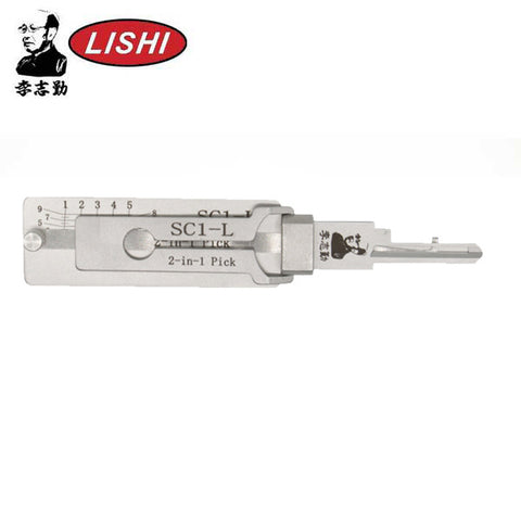 ORIGINAL LISHI - SC1- L / 5-Pin / Schlage Left-Handed Keyway / 2-in-1 Pick & Decoder / AG