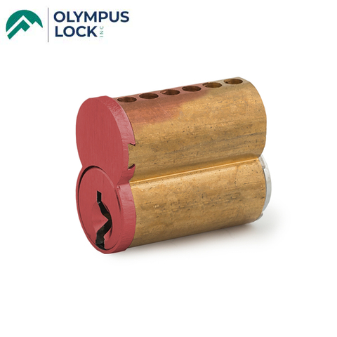 Olympus - 207 - Small Format Interchangeable Colored Cores - Optional Colors - A Keyway - Optional Keys - UHS Hardware